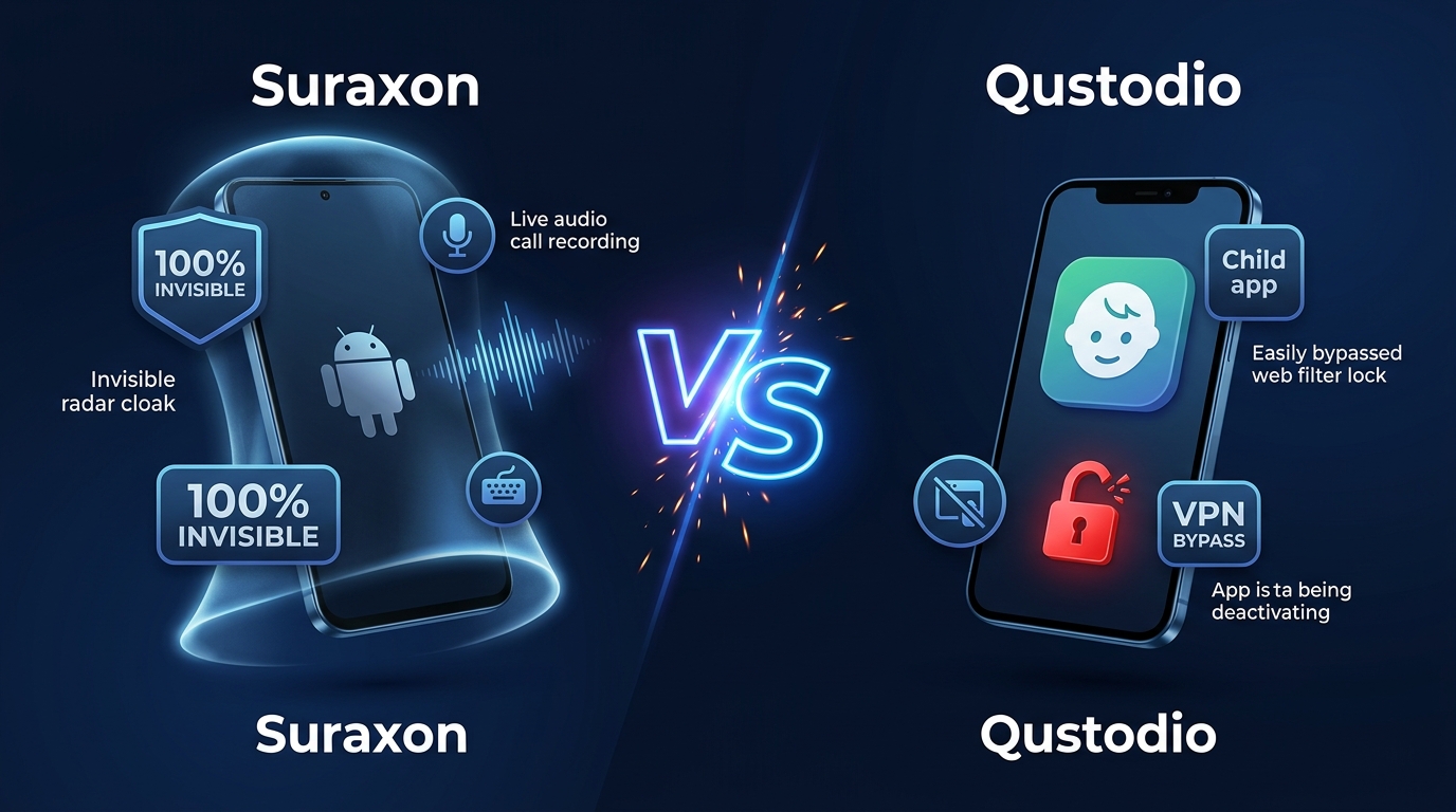 Suraxon vs Qustodio Visual Comparison
