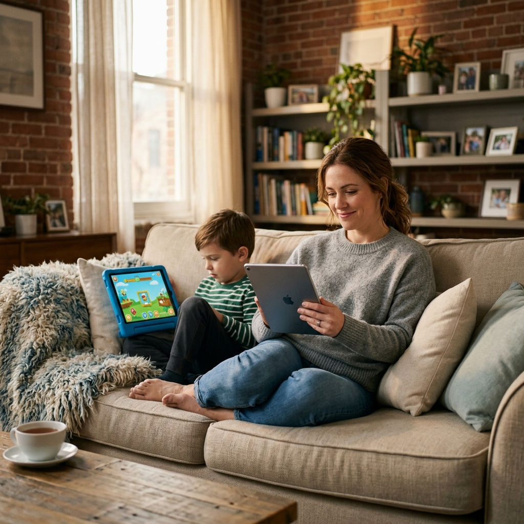 Parent using Suraxon Mobile Tracking App