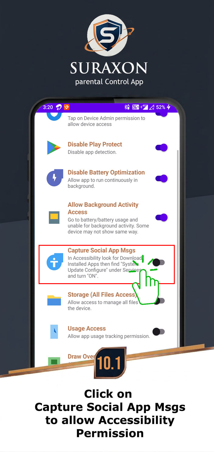 Tap Enable Accessibility