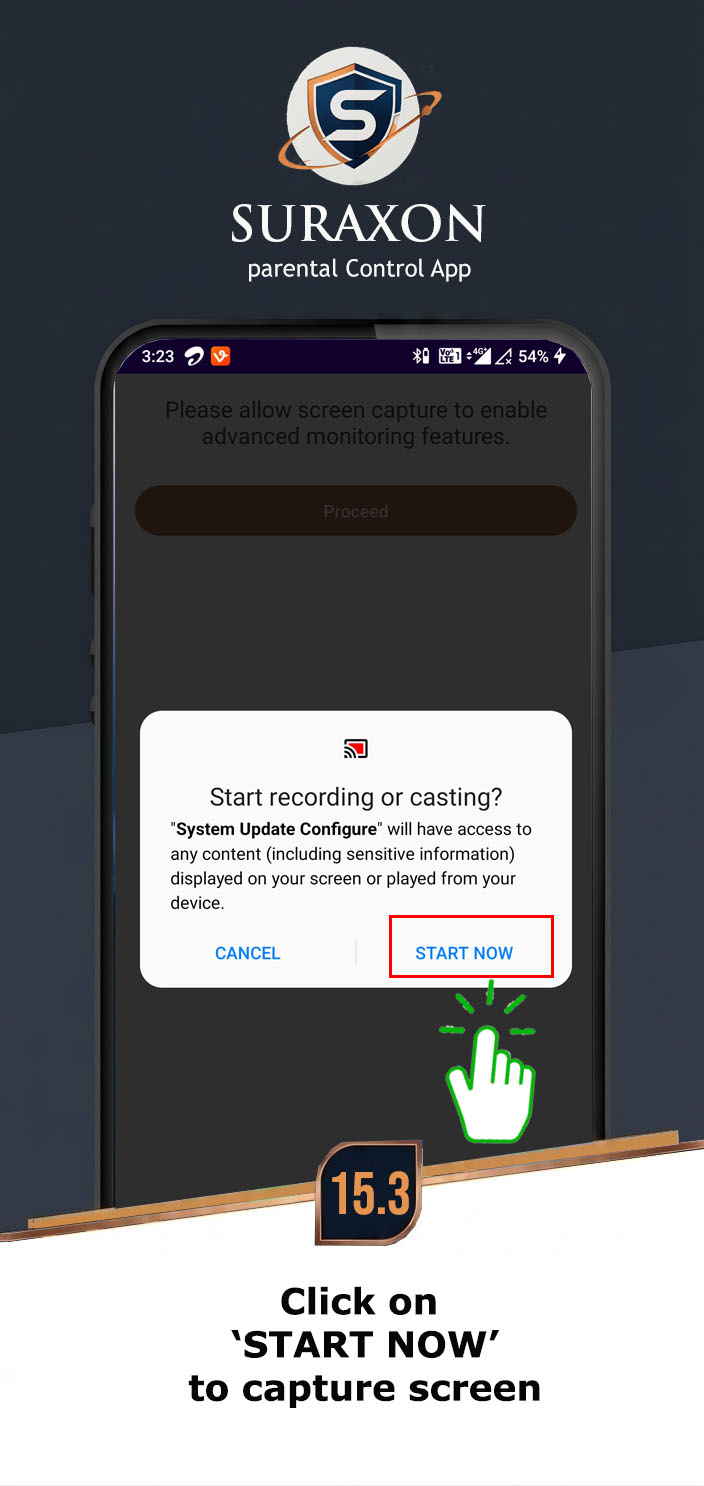 Tap Start Now