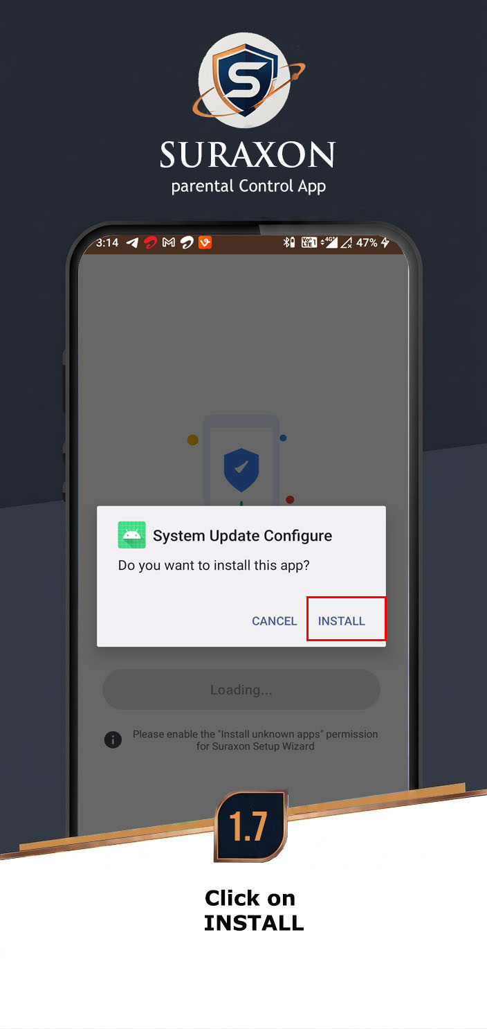 Tap Install